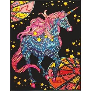 Colorvelvet zamatový obrázok – jednorožec