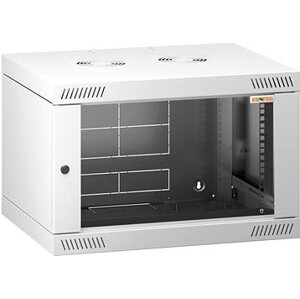 Conteg RQN-06-60/45 - 19" nástenný rozvádzač 6U, 572 × 450 mm, sivý