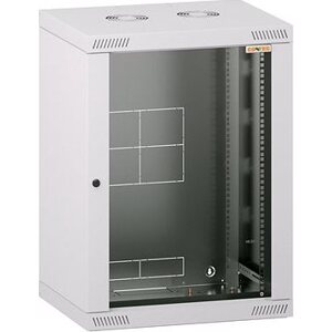 Conteg RQN-15-60/45 – 19" nástenný rozvádzač 15U, 572 × 450 mm, sivý