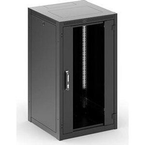 Conteg RI7-27-60/60 – 19" dátový rozvádzač, 27U, 600 × 600 mm, čierny