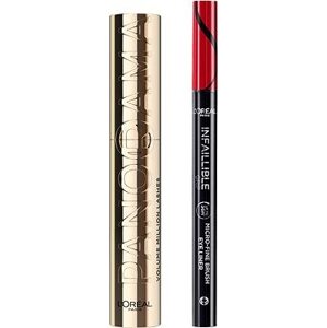 L'ORÉAL PARIS Panorama Black 10,5 ml + Infaillible Grip 36h Micro-Fine 01 Obsidian Black 0,4 g