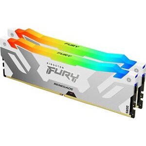 Kingston FURY 32GB KIT DDR5 6400MHz CL32 Renegade White RGB XMP