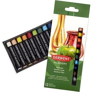DERWENT Academy Oil Pastel sada 12 farieb