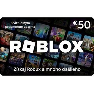 Digitálna darčeková karta Roblox 50 EUR