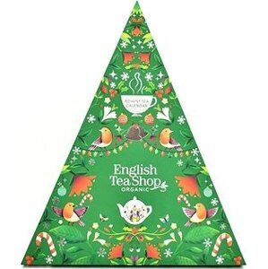 ETS Adventný kalendár Zelený trojuholník 25 pyramídok sypaných čajov Bio