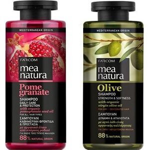 Farcom Mea Natura Šampón Gr. Jablko Každodenný Použitie 300 ml + Olivový šampón Sila a Jemnosť 300 m