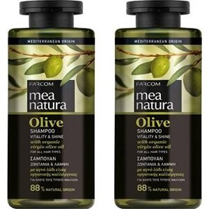 Farcom Mea Natura Olivový Šampón Vitalita a Lesk 300 ml, 2 ks