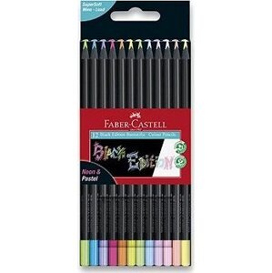 FABER-CASTELL Black Edition Neon/Pastel, 12 farieb