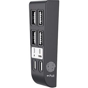 PGTech USB Hub 6 v 1 pro konzole Playstation 5 Slim, černá
