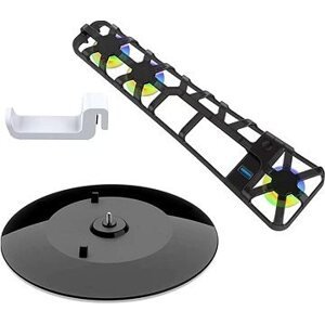 Dobe Stojan s ventilátorem a háčkem na sluchátka pro konzole Playstation 5 Slim