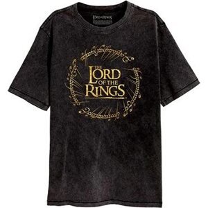 Lord Of The Rings|Pán prsteňov – Gold Foil Logo – tričko M