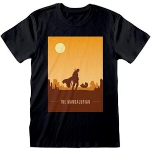 Star Wars|Hviezdne vojny TV seriál The Mandalorian – Retro Poster – tričko M