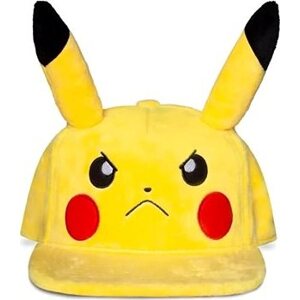 DIFUZED Pokémon: Angry Pikachu - snapback kšiltovka s ušima