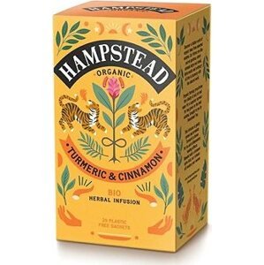 Hampstead Tea BIO Bylinný čaj kurkuma a škorica 20 ks