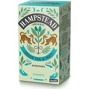 Hampstead Tea BIO Zelený čaj s mätou a sladkým drievkom 20 ks