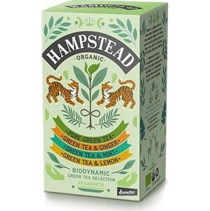 Hampstead Tea BIO selekcia zelených čajov 20 ks