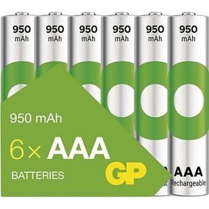 GP Nabíjateľná batéria ReCyko 950 AAA (HR03), 6 ks