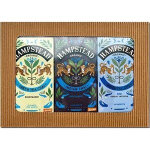 Hampstead Tea BIO Darčekový balíček korenených CHAI čajov 3× 20 ks