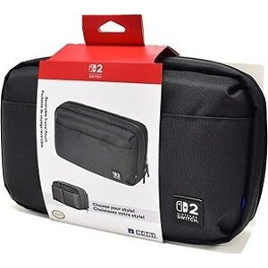 Hori Reversible Travel Pouch – Black – Nintendo Switch 2