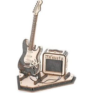 ROBOTIME Rokr 3D drevené puzzle Elektrická gitara 140 dielikov