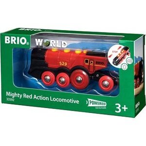 Brio World 33592 - Mohutná červená akčná lokomotíva