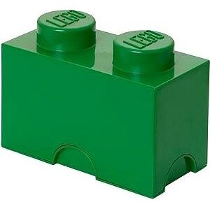LEGO Úložný box 125 x 250 x 180 mm - tmavo-zelený