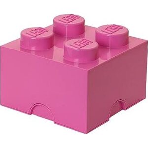 LEGO Úložný box 4 250 x 250 x 180 mm - ružový