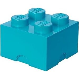 LEGO Úložný box 4 250 × 250 × 180 mm – azúrový