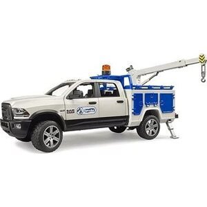 Bruder 2509 Terénne auto RAM s otočným majákom a hydraulickou rukou