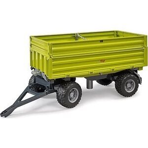 Bruder 2203 Vyklápacie auto Fliegl trojstranné zelené