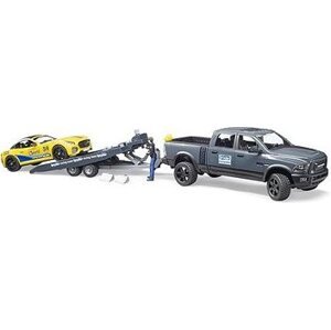 Bruder 2504 Terénne auto RAM s pretekárskym vozidlom a figúrkou