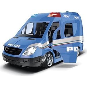 RE.EL Toys mobilná policajná jednotka Polizia 1 : 20 so svetlami a zvukmi, naťahovacia