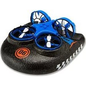 Amewi Trix 3 v 1 RC dron, vznášadlo, loď – modrý