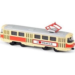RAPPA Električka Tatra T3 I Love Prague spätný chod kovová 16 cm