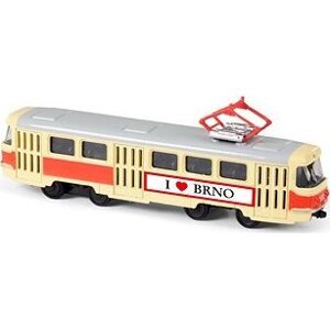 RAPPA Kovová česká retro električka Brno 16 cm