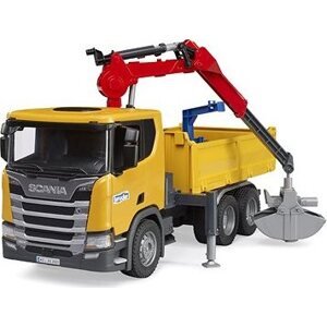 Bruder 03551 Nákladné auto Scania Super 560R so žeriavom a paletami