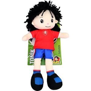 MaDe Textilná bábika Toník, futbalista 40 cm, český hlas, karta