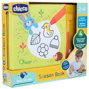 CHICCO Knižka na opakovanie maľovania pomocou vody Seasons 24 mes.+