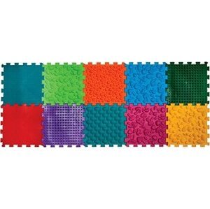 Empt Masážna ortopedická podložka „Puzzle Mix“ 10 modulov