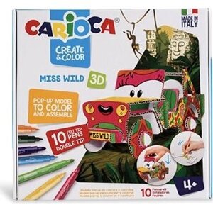 Carioca Create & Color 3D Ms. Wild Toys