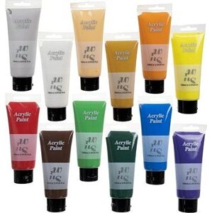 Akrylové farby 12 ks 100 ml