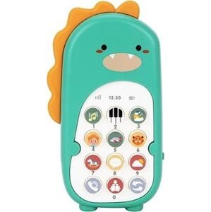 eliNeli Detský telefón dinosaurus, zelený