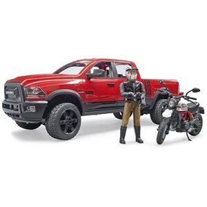 Bruder 02502 RAM 2500 s motorkou Ducati a vodičom