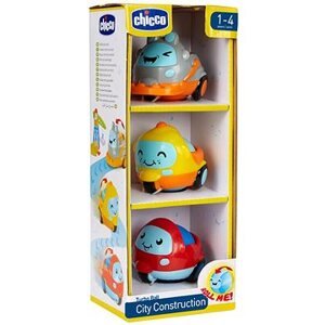 CHICCO Mini autíčka City Construction 3 ks, 12m+