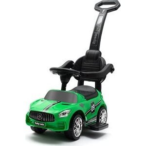 Dětské odrážadlo so zvukom a vodiacou tyčou Racer zelené