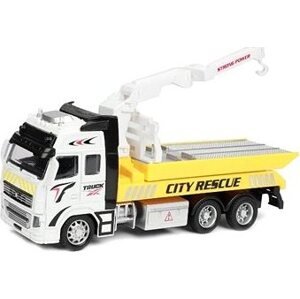 Teddies Odťahové auto, kov, plast, na spätné natiahnutie 20 cm
