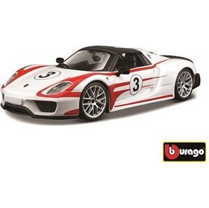 Bburago Race Porsche 918 Weissach White