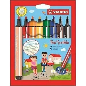Stabilo Trio Scribbi 8 farieb