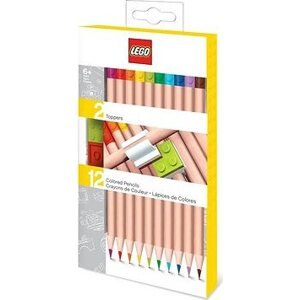 LEGO Pastelky, mix farieb – 12 ks s LEGO klipsou