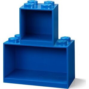 LEGO Brick závesné police, sada 2 ks - modré